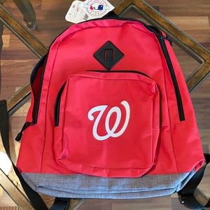 Washington Nationals MLB Backpack NWT